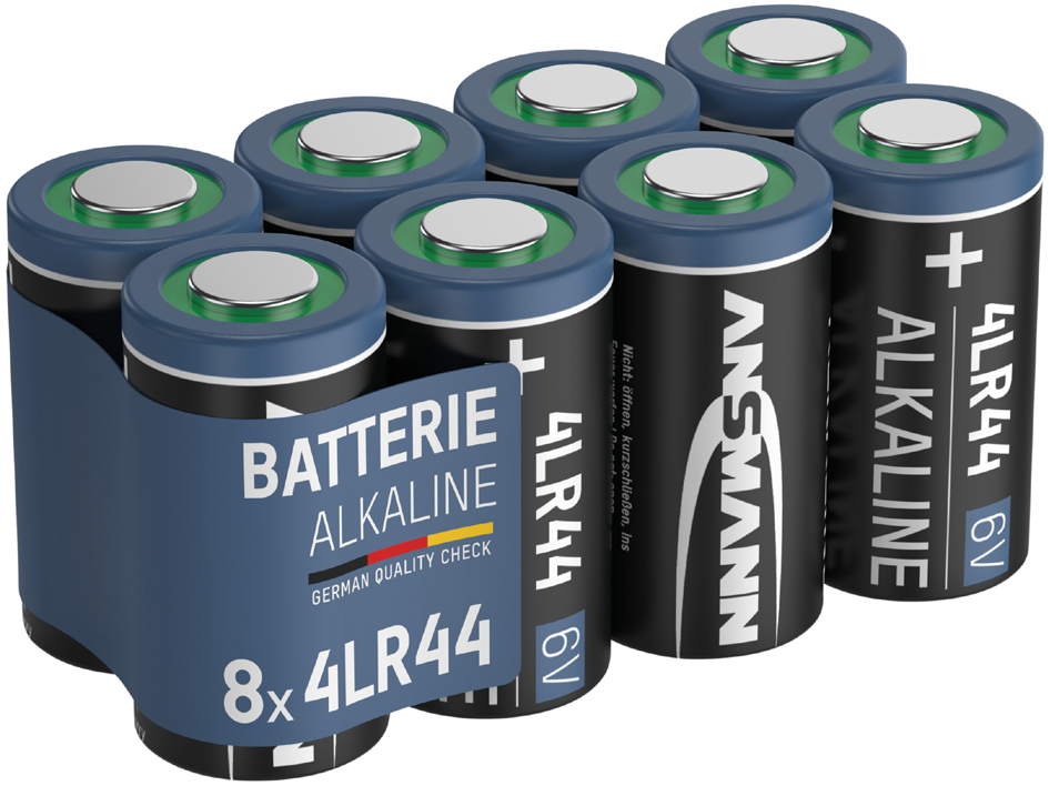 ANSMANN Pile alcaline 4LR44, 6 V, en lot de 8