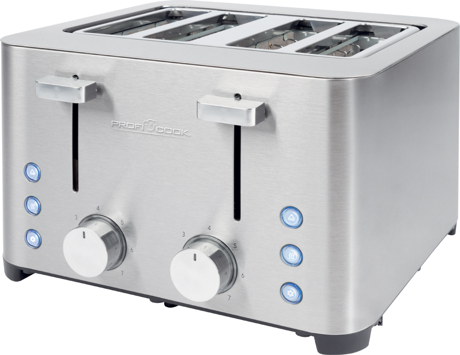 PROFI COOK Grille-pain 4 tranches PC-TA 1252, acier inox