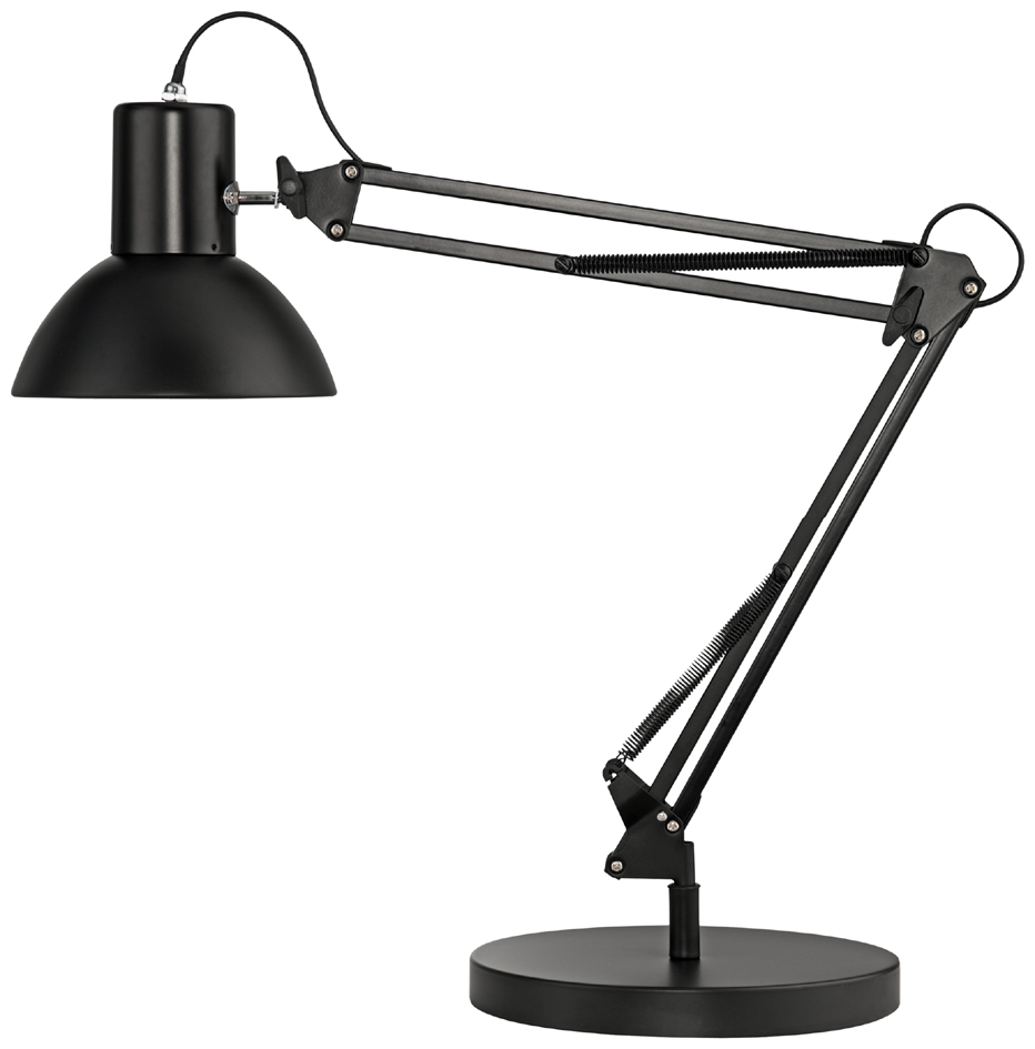 UNiLUX Lampe de bureau SUCCESS 66, pince/socle, noir