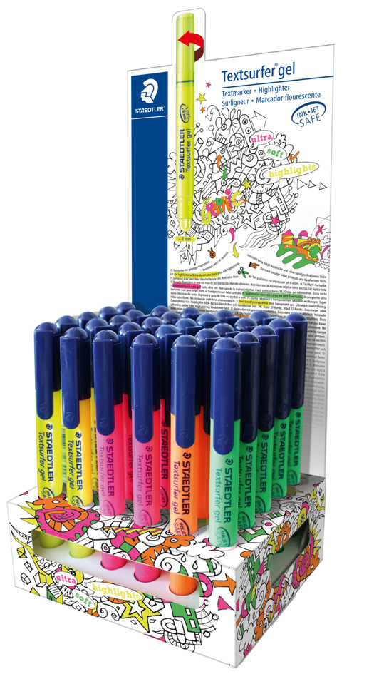 Présentoirs stylos surligneurs