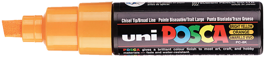 Marqueur à pigment POSCA PC-8K, orange