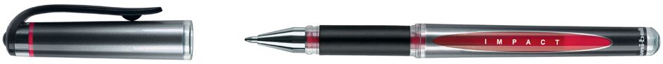 Stylo roller encre gel GEL IMPACT BROAD UM-153S, rouge