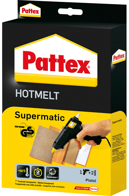 Pattex Cartouche pour collage à chaud HOT STICKS, rond