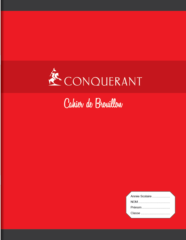 CONQUERANT SEPT Cahier de brouillon, 170 x 220 mm, Seyès