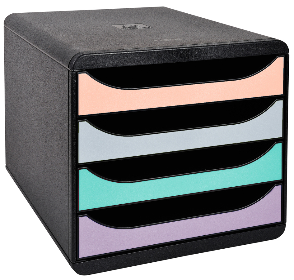 EXACOMPTA Module de classement BIG-BOX Aquarel, 4 tiroirs