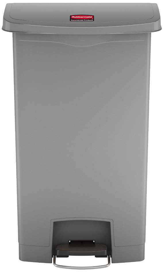 Collecteur à pédale Slim Jim, 68 litres, gris