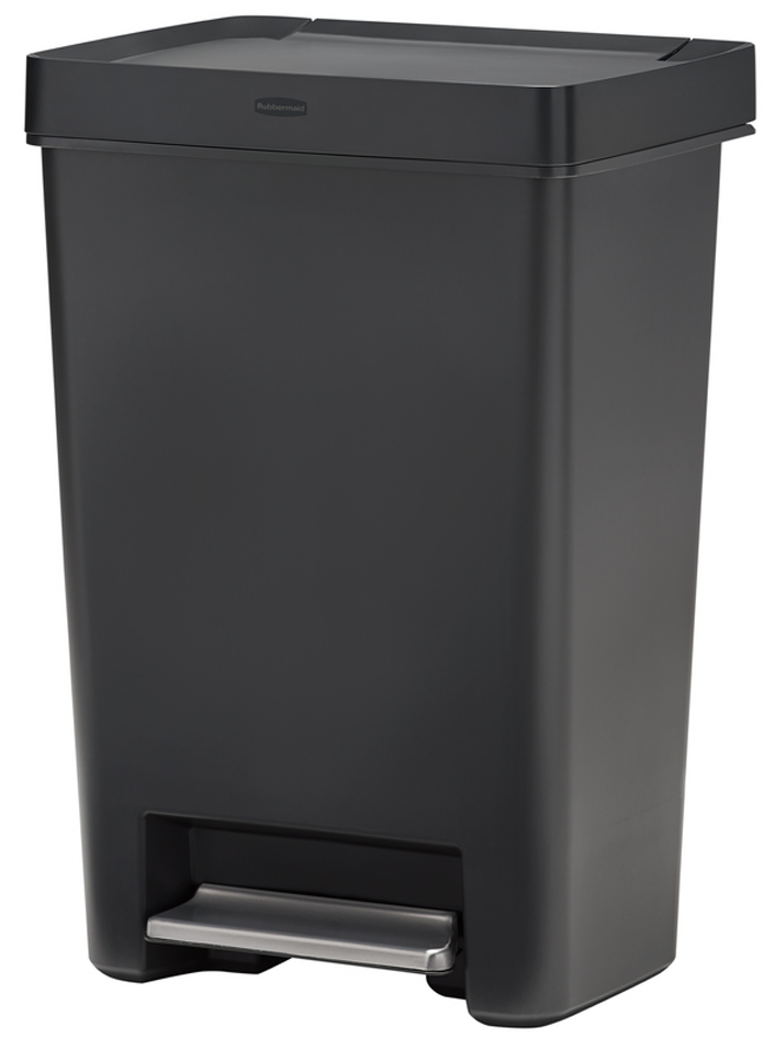 Poubelle à pédale Premier Series 2, 46 litres, gris foncé