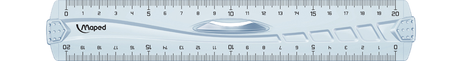 Règles plates en plastique