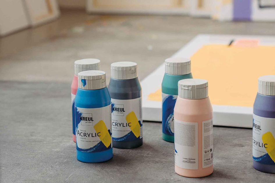 KREUL Peinture acrylique Triton Acrylic Liquid, jaune fluo