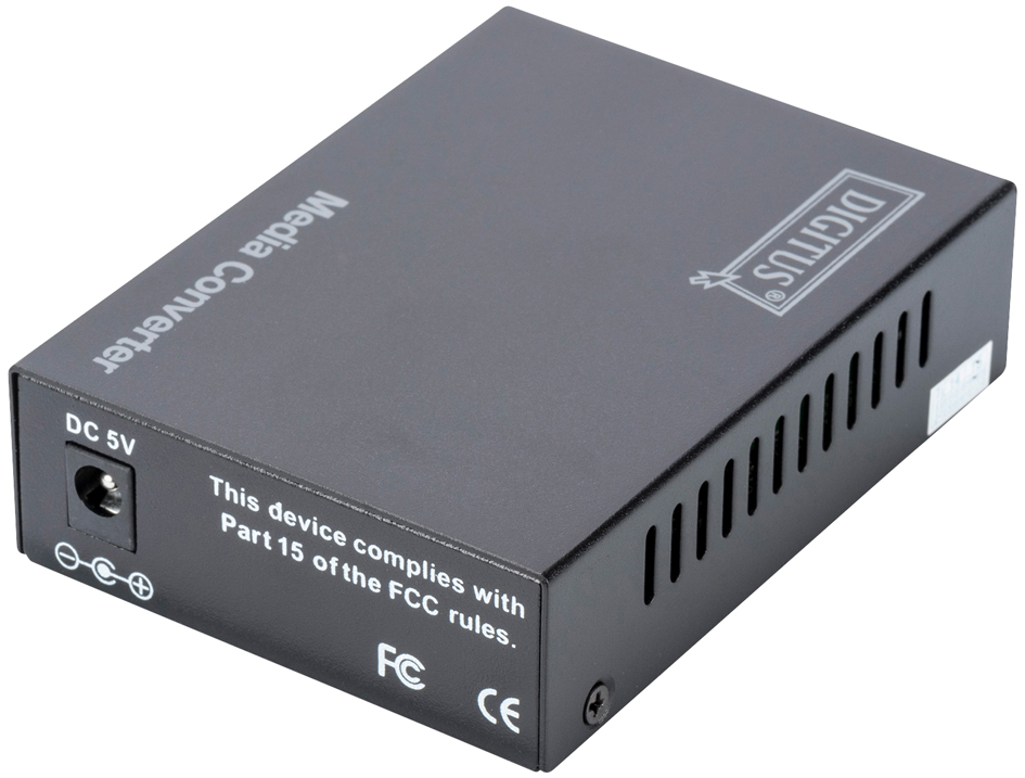 Convertisseur média 10 Gigabit, vue arrière