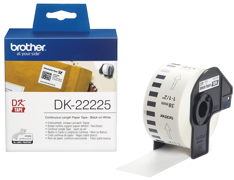 brother DK-22205 Etiquettes en continu papier, 62mm x 30,48m