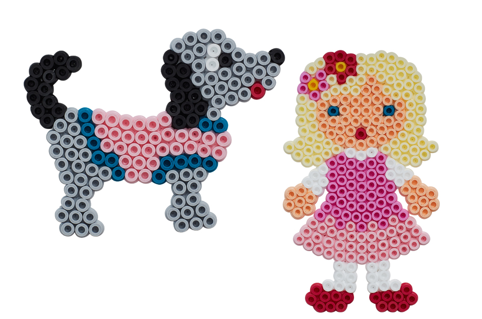 Visuel de référence: perles à repasser midi "Petit chien/poupée"