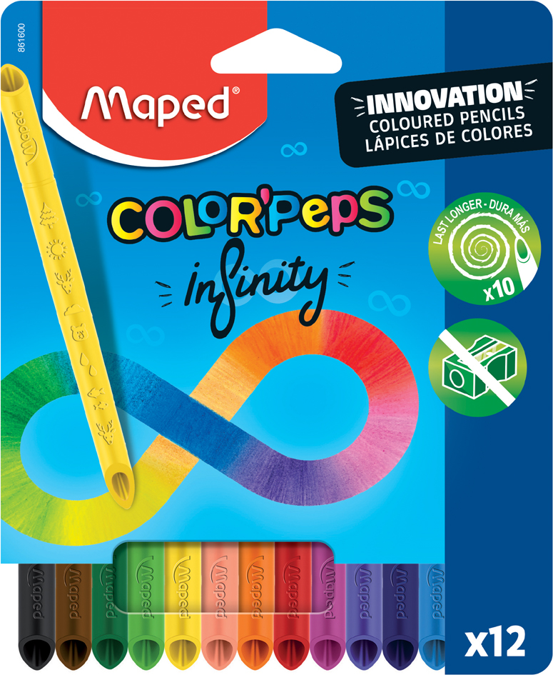 Sets de crayons de couleur, triangulaire