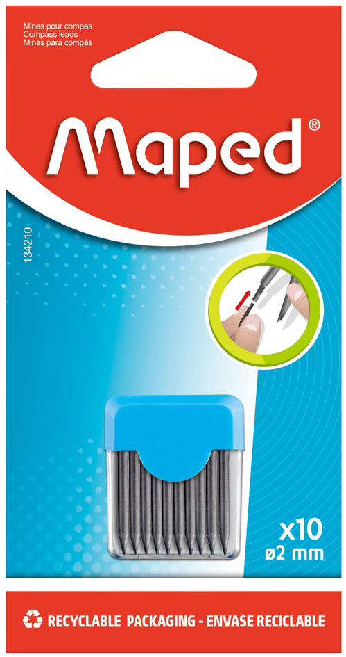 Maped Mines pour compas/mines pour compas, degré de dureté: