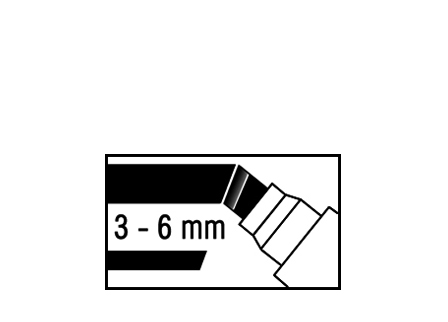 Visuel de référence: pointe biseautée