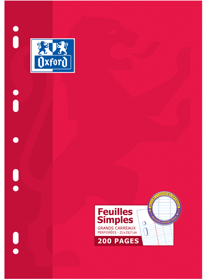 Feuillets mobiles, 170 x 220 mm
