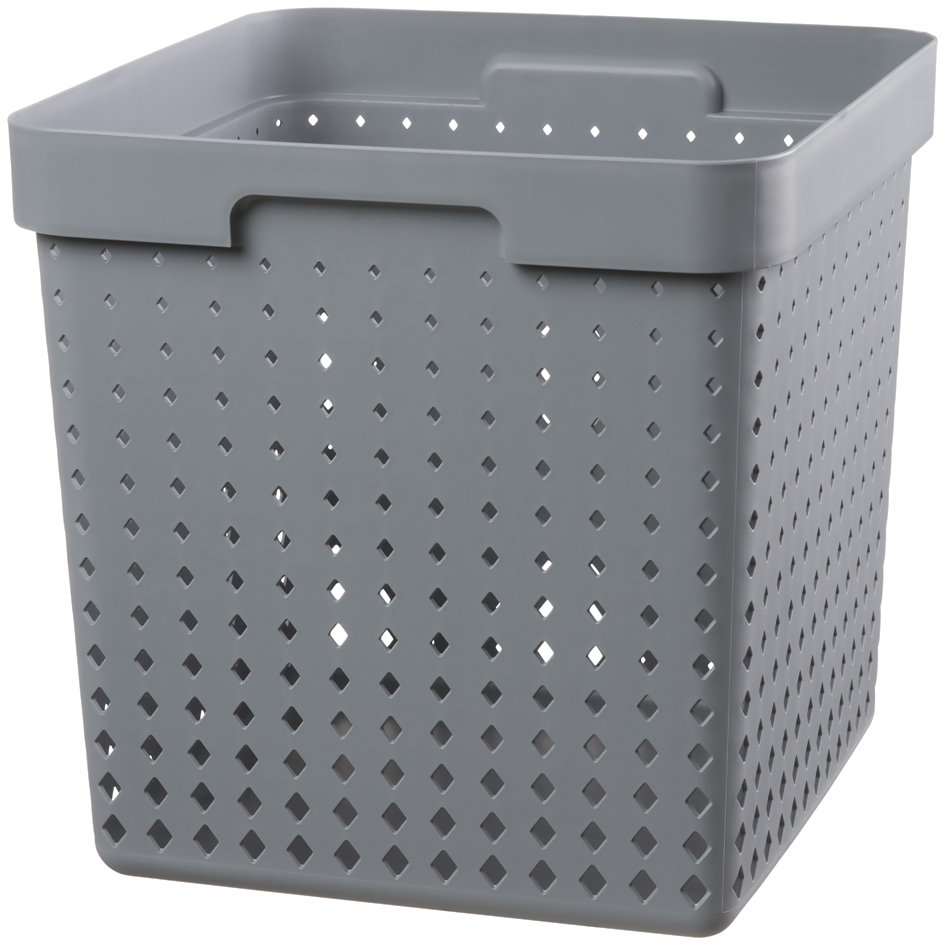 NHG Bac de rangement SEOUL BASKET XL, PP, gris