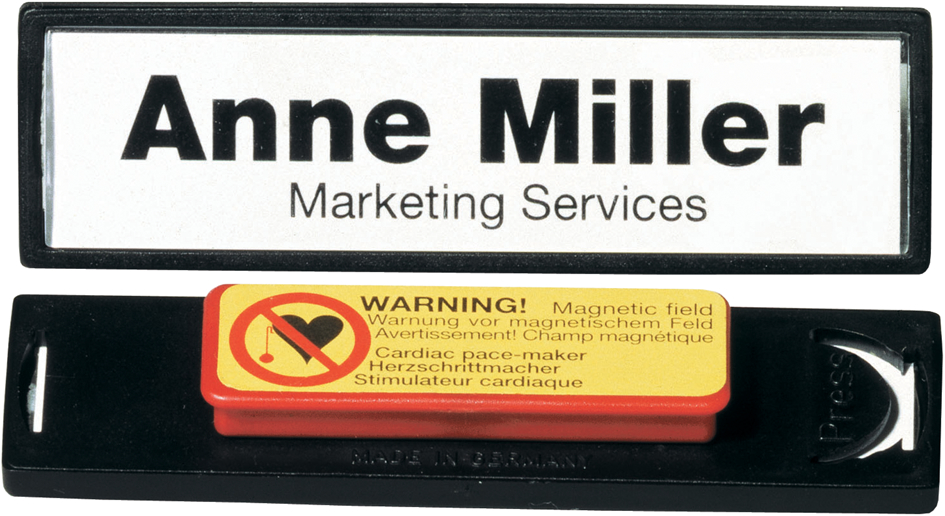DURABLE Badge Clip-Card, avec aimant, 67 x 17 mm
