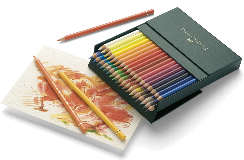 FABER-CASTELL Crayons de couleur POLYCHROMOS,boîte d'atelier