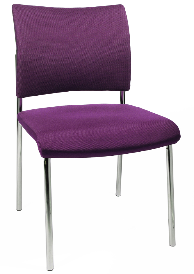 Topstar Chaise visiteur 'Visit 10 rembourré', violet
