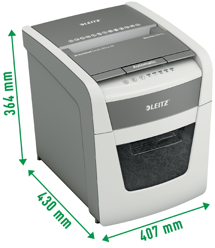 Destructeur de documents IQ AutoFeed Small Office 50, dimensions