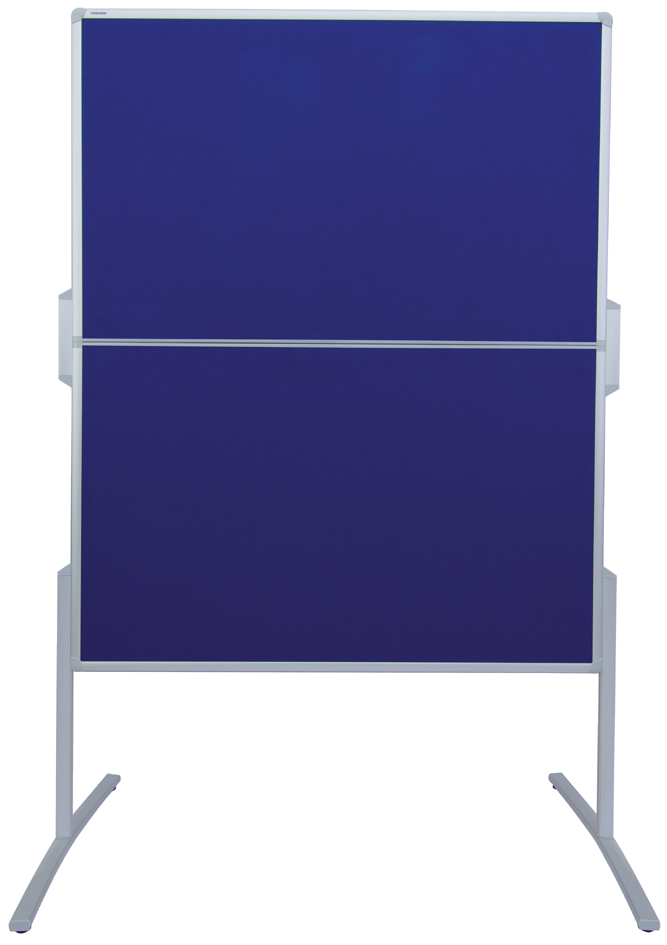 FRANKEN Tableau de présentation PRO, pliable, feutre bleu