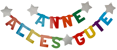 PAPSTAR Guirlande, personnalisable