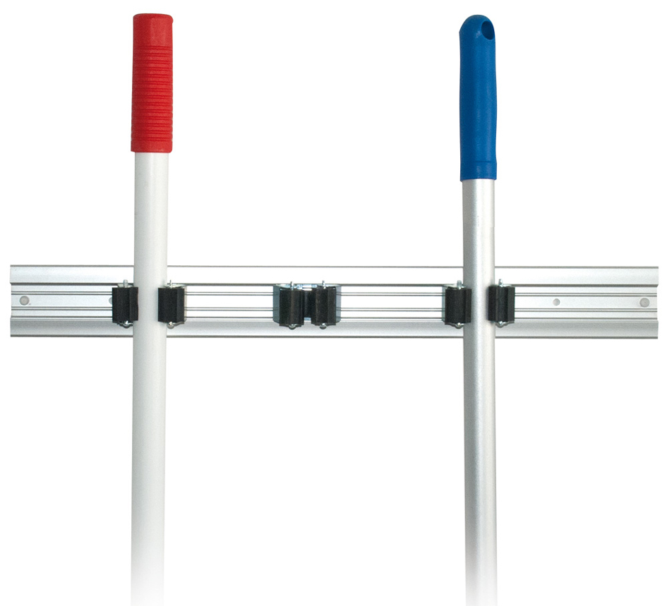 HYGOCLEAN Porte-balai SOLO, plastique, noir