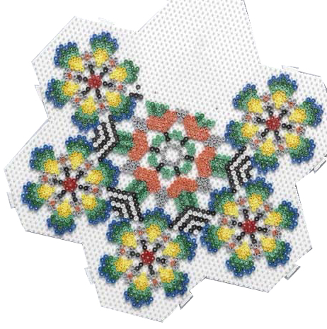 Visuel de référence : montre le produit en utilisation, multiple "hexagone"