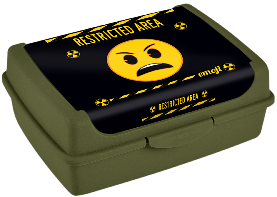 keeeper Boîte à goûter 'carla midi emoji danger', olive