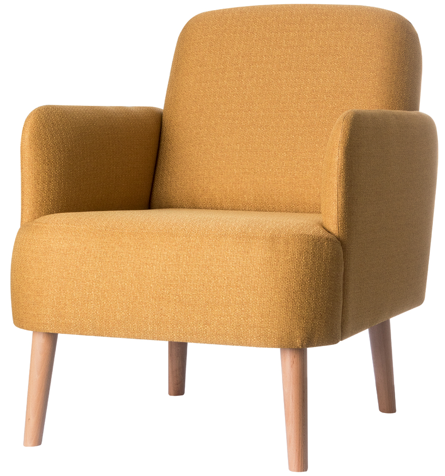 PAPERFLOW Fauteuil visiteur Brooks, safran