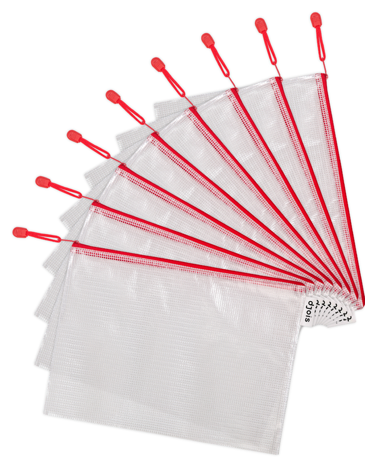 Visuel de référence: pochette à zip "ZIPPER", rouge