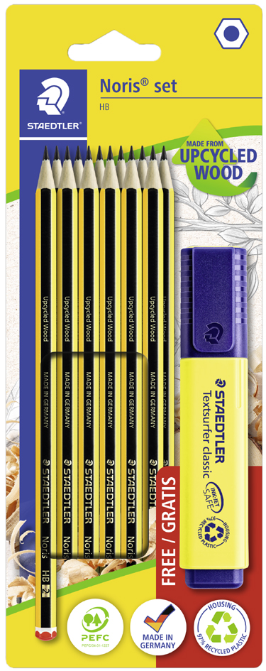 STAEDTLER Kit crayon Noris + gomme + taille-crayon GRATUIT