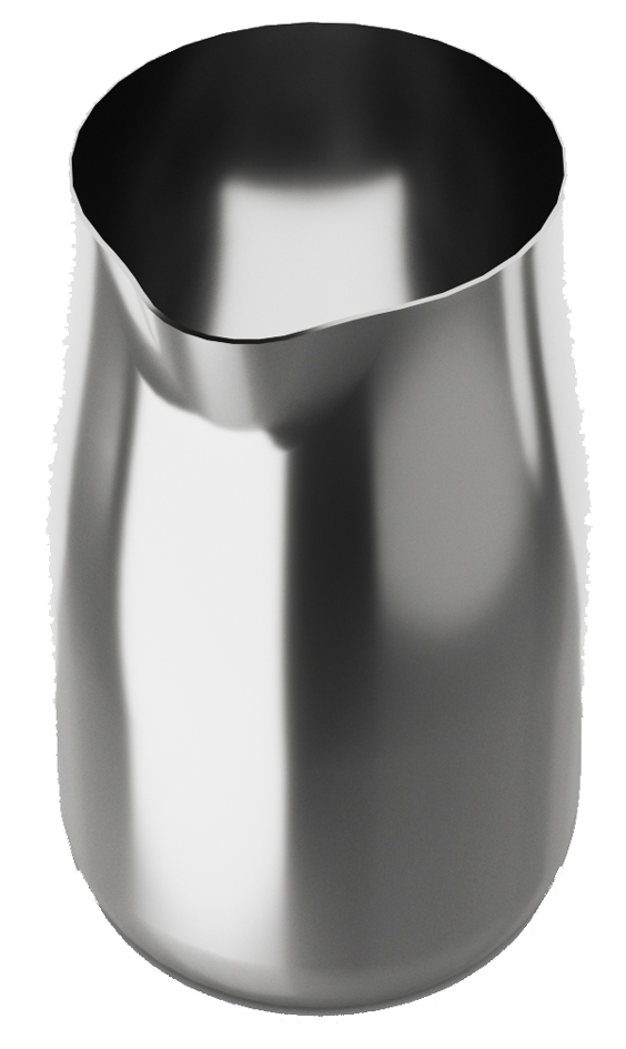 Petit pot à lait, acier inoxydable poli
