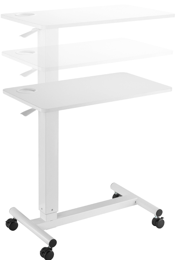 Tables de lit à roulettes
