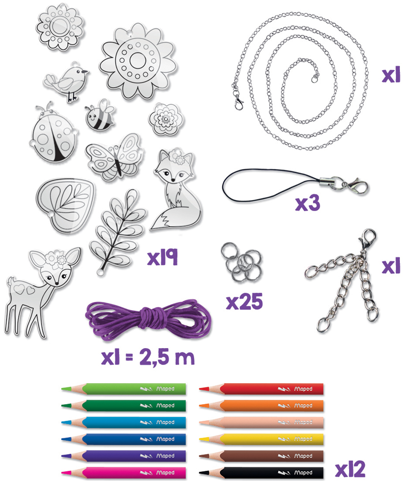Kit bijoux IMAGIN'STYLE, contenu