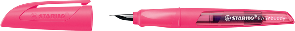STABILO Stylo plume EASYbuddy FLUO L, pour gauchers, rose