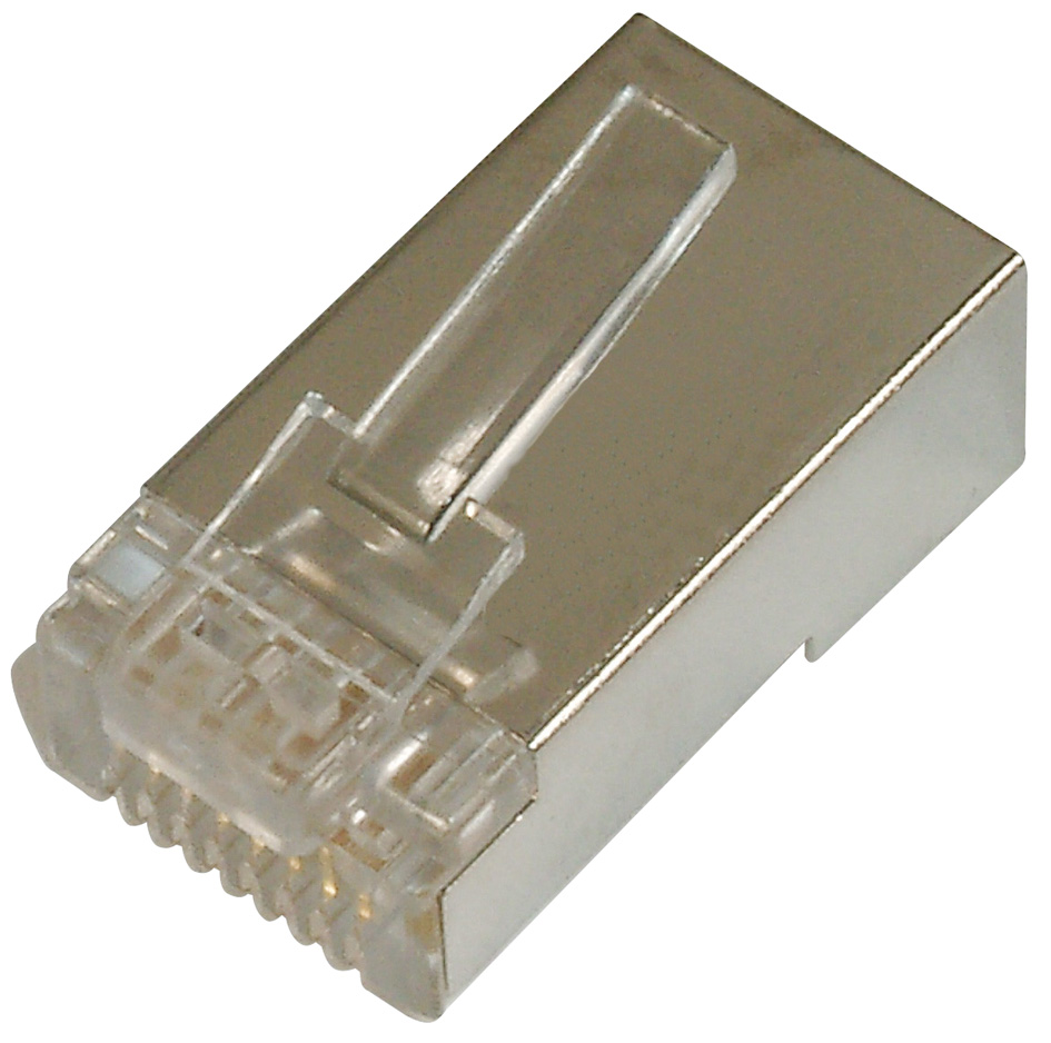 Fiche modulaire RJ45, cat. 5e, blindé