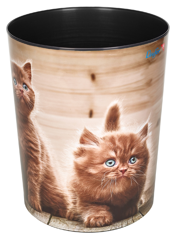 Läufer Corbeille à papier 'chats fouineurs'