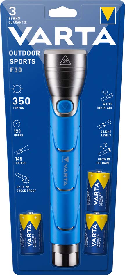 VARTA Lampe de poche LED 'Outdoor Sports F30', 3 C
