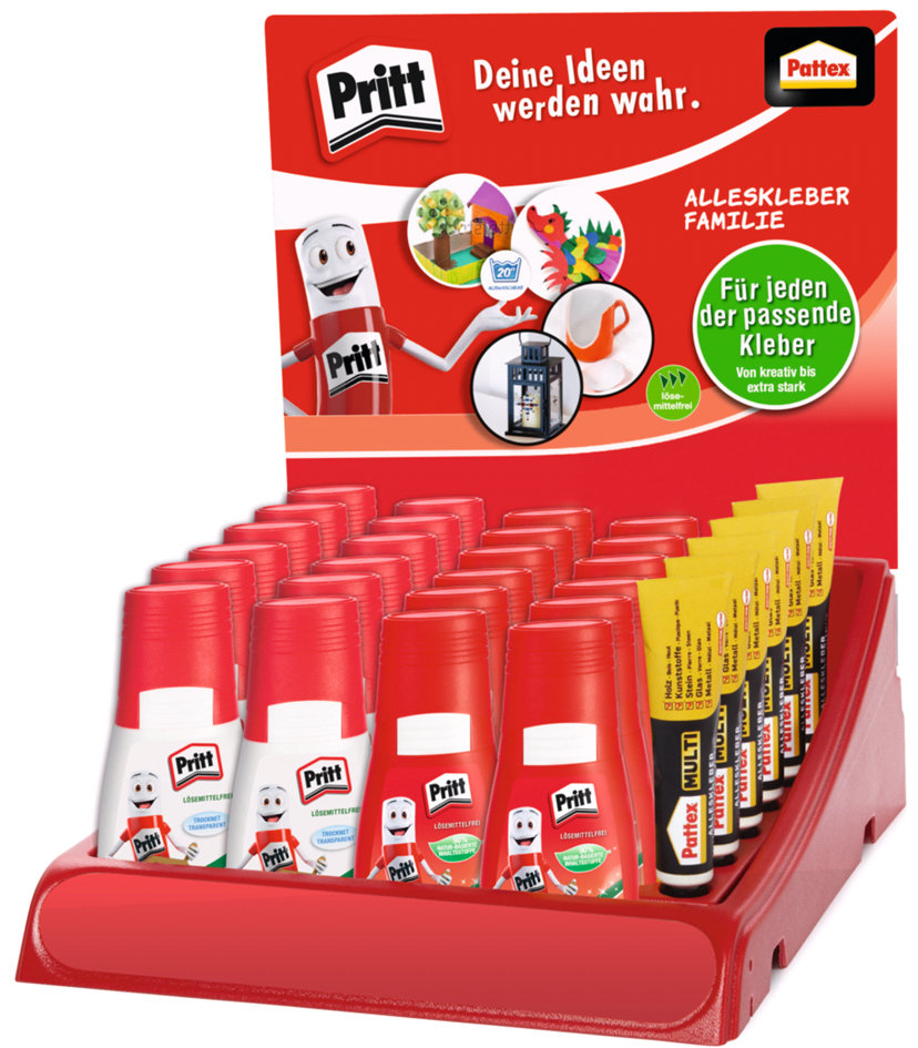 Présentoir de comptoir - colle universelle