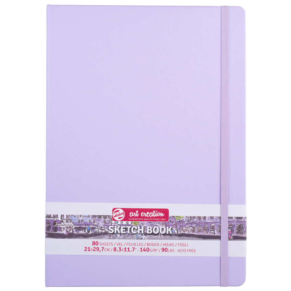 Visuel de référence : carnet de croquis, violet pastel