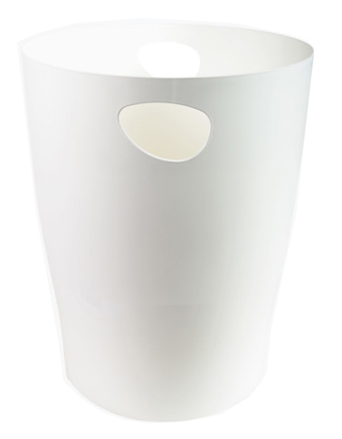 EXACOMPTA Corbeille à papier ECOBIN, 15 litres, blanc