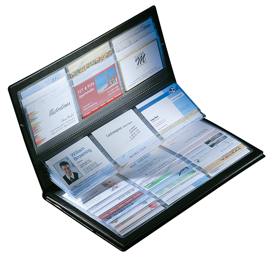 Reliures pour cartes de visite