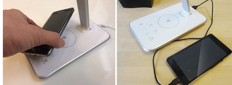 Visuel de référence: Fonction de recharge Qi / port USB