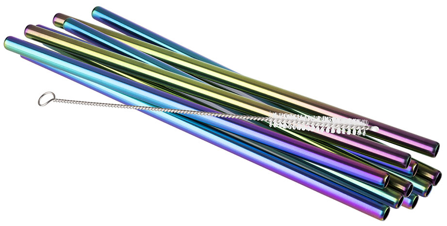 Pailles, acier inoxydable