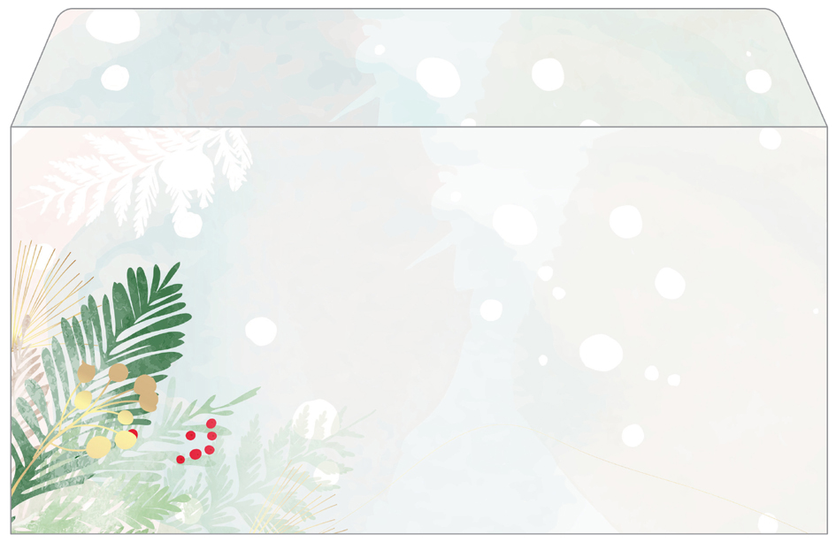 papier Enveloppe motif de Noël 'Christmas Forest Watercolor'