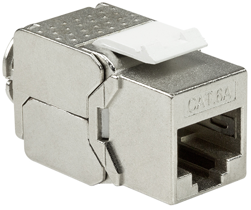 Module keystone Cat.6A, classe EA, blindé, modèle compact