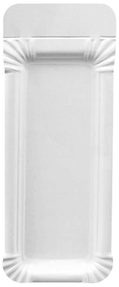 PAPSTAR Assiette carton pour saucisse 'pure', blanc