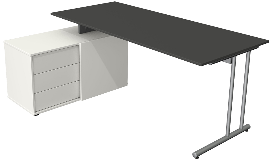 kerkmann Poste de travail complet Start Up, anthracite